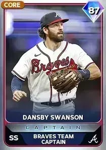 Dansby Swanson, 87 Captain - MLB the Show 24