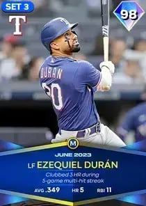 Ezequiel Duran, 98 Monthly Awards - MLB the Show 23