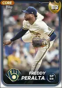 Freddy Peralta, 83 Live - MLB the Show 24