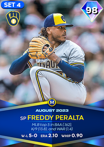 Freddy Peralta, 98 Monthly Awards - MLB the Show 23