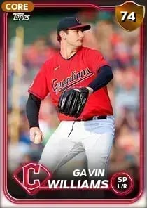 Gavin Williams, 74 Live - MLB the Show 24