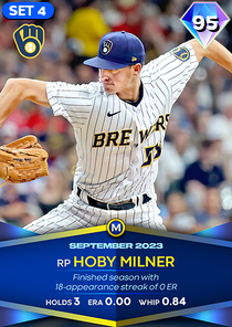 Hoby Milner, 95 Monthly Awards - MLB the Show 23