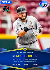 Jake Burger, 97 Monthly Awards - MLB the Show 23