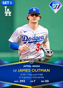 James Outman, 97 Monthly Awards - MLB the Show 23