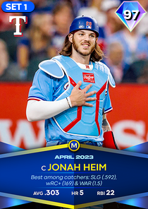 Jonah Heim, 97 Monthly Awards - MLB the Show 23