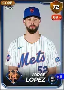 Jorge Lopez, 72 Live - MLB the Show 24