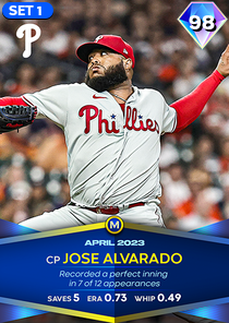 Jose Alvarado, 98 Monthly Awards - MLB the Show 23