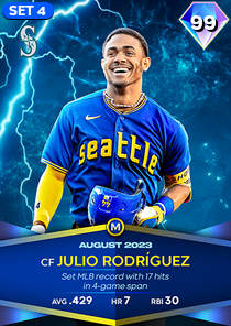 Julio Rodriguez, 99 Monthly Awards - MLB the Show 23