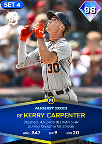 Kerry Carpenter, 98 Monthly Awards - MLB the Show 23