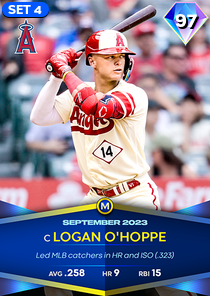Logan O'Hoppe, 97 Monthly Awards - MLB the Show 23