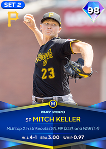 Mitch Keller, 98 Monthly Awards - MLB the Show 23