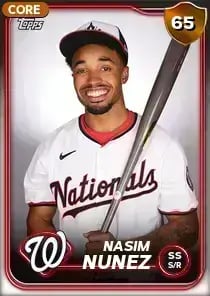 Nasim Nuñez, 65 Live - MLB the Show 24
