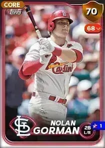 Nolan Gorman, 70 Live - MLB the Show 24
