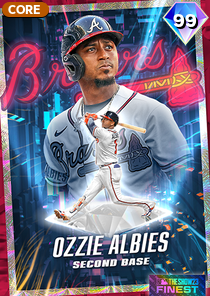 Ozzie Albies, 99 2023 Finest - MLB the Show 23
