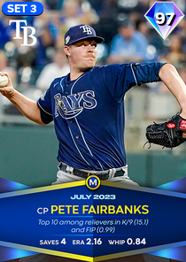 Pete Fairbanks, 97 Monthly Awards - MLB the Show 23
