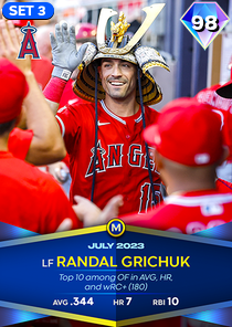 Randal Grichuk, 98 Monthly Awards - MLB the Show 23