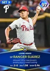 Ranger Suarez, 97 Monthly Awards - MLB the Show 23