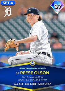 Reese Olson, 97 Monthly Awards - MLB the Show 23