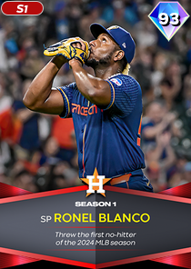 Ronel Blanco, 93 Season Awards - MLB the Show 24