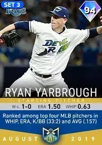 Ryan Yarbrough, 94 Monthly Awards - MLB the Show 23