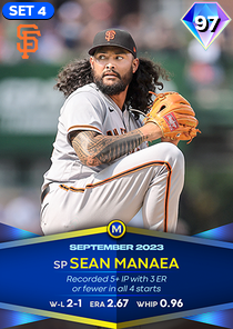 Sean Manaea, 97 Monthly Awards - MLB the Show 23