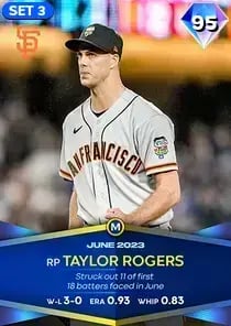 Taylor Rogers, 95 Monthly Awards - MLB the Show 23
