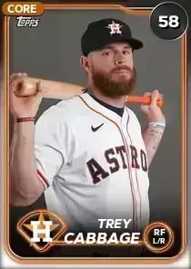 Trey Cabbage, 58 Live - MLB the Show 24