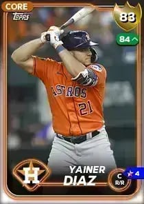 Yainer Diaz, 83 Live - MLB the Show 24