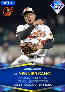 Yennier Cano, 97 Monthly Awards - MLB the Show 23