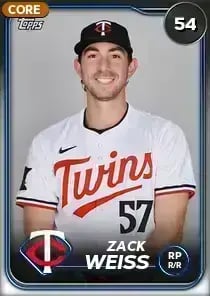 Zack Weiss, 54 Live - MLB the Show 24