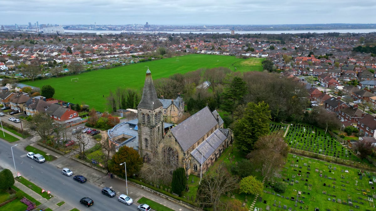 Photograph of St Catherines Church, Tranmere, Church Road, Tranmere, Birkenhead, Wirral, Merseyside, England. The British Gazette