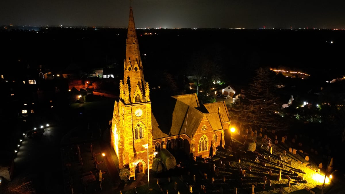 Photograph of All Saints Church, Thornton Hough, Raby Road, Thornton Hough, Merseyside, England. The British Gazette