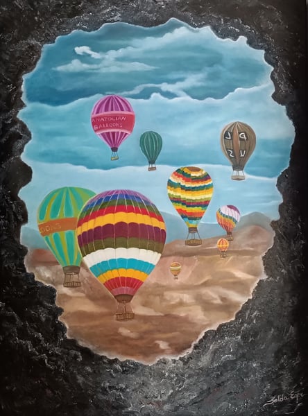 Kapadokya ve balonlar 