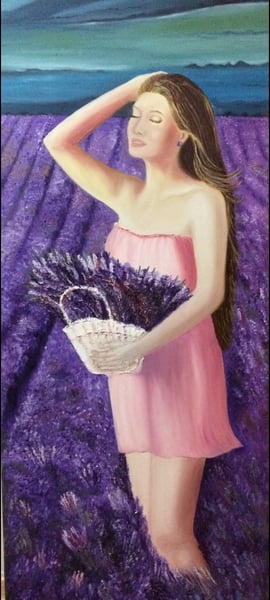 Lavanta kokulu kadın 