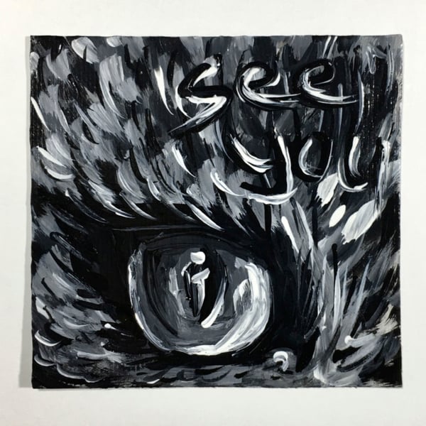 See You - Kartal Gözü Orijinal Küçük Akrilik Tablo