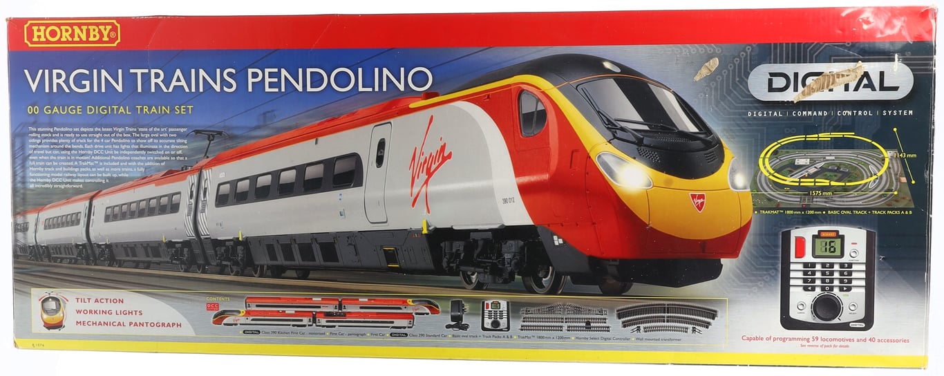 Hornby virgin train set on sale