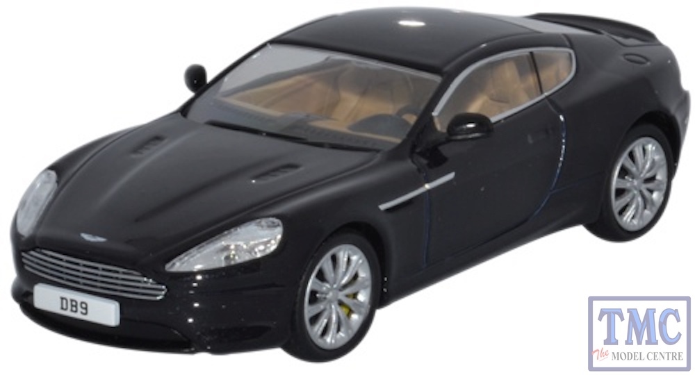 AMDB9002 Oxford Diecast 1 43 Scale Aston Martin DB9 Coupe Onyx Black Aston Martin DB9