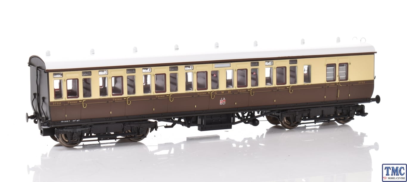 GWR Toplight Mainline City Tw Cty Choc/Cm 3rd Brake 3752 GWR Toplight Mainline City Tw Cty Choc/Cm 3rd Brake 3752