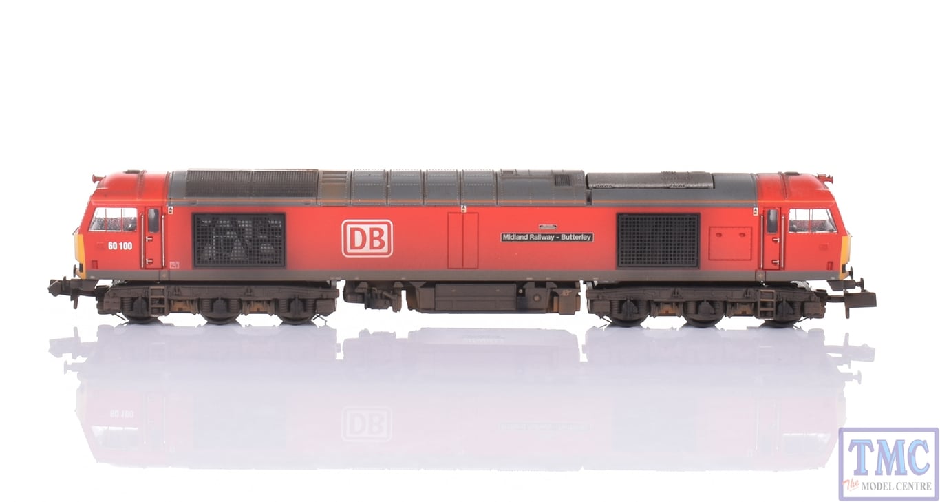 371 359SF Graham Farish N Gauge Class 60 60100 Midland Railway Butterley DB Cargo Sound Fitted Weathered by TMC