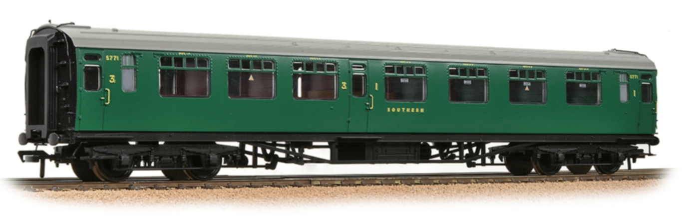 SR Bulleid Composite Corridor 10'' Vents SR Malachite Green SR Bulleid Composite Corridor 10'' Vents SR Malachite Green