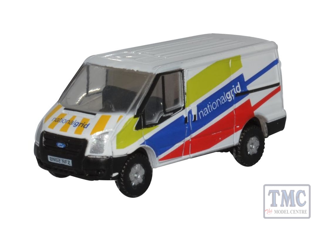 NFT035 Oxford Diecast N Gauge 1 148 Scale National Grid Ford Transit MkV SWB Low Roof