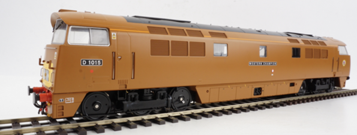 5295 Heljan O Gauge BR Golden Ochre Class 52 D1015 Western Champion small yellow panels