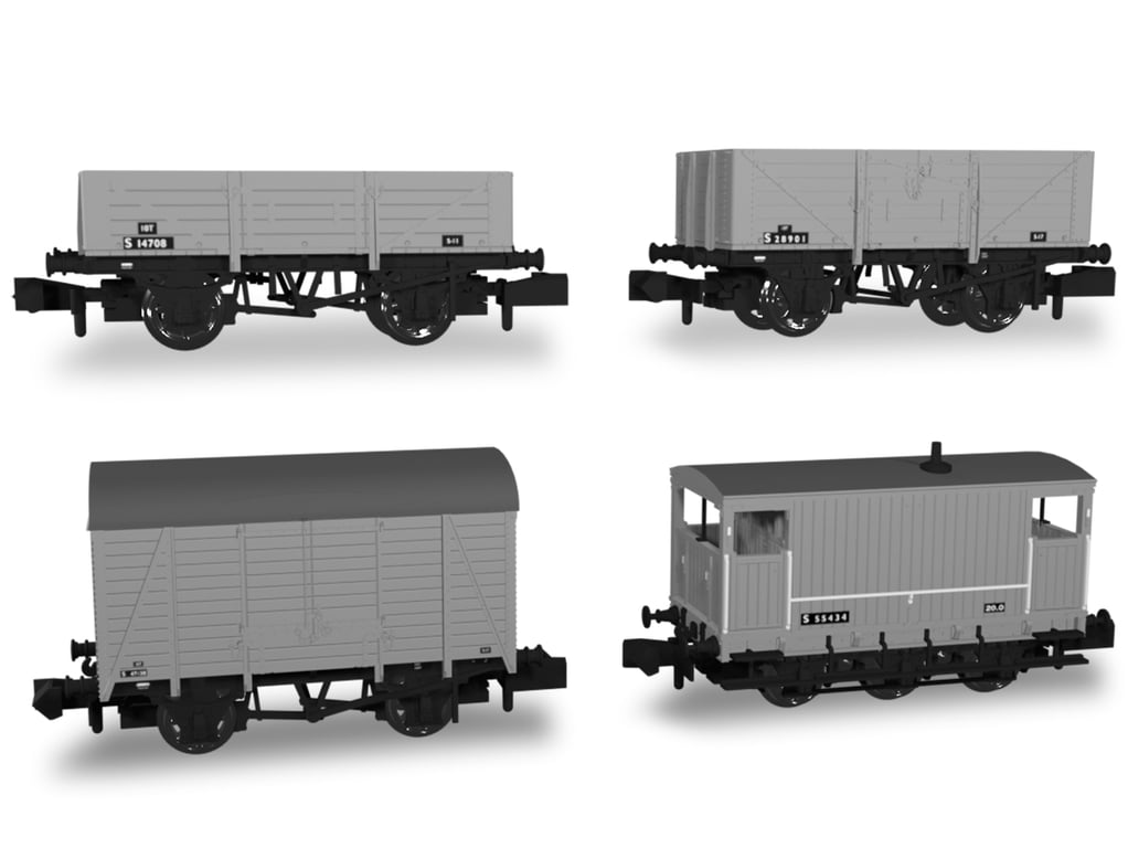 SECR Wagons Pack 1 – BR Livery Freight Train SECR Wagons Pack 1 – BR Livery Freight Train