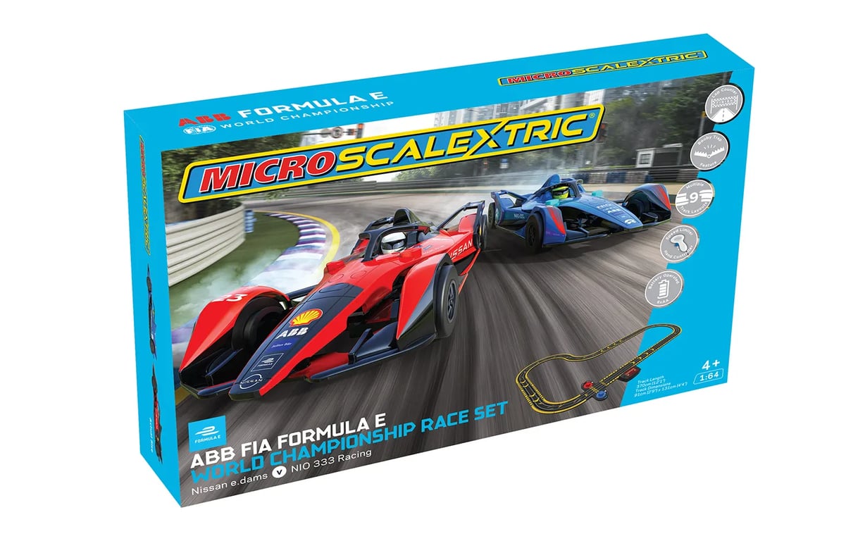 G1179M Scalextric Micro Scalextric Formula E World Championship Battery Powered Race Set 1 64 Sets