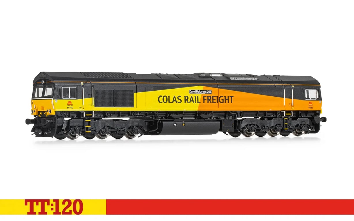 Colas Rail, Class 66, Co-Co, 66850, 'David Maidment OBE' - Era 11 (Sound Fitted) Colas Rail, Class 66, Co-Co, 66850, 'David Maidment OBE' - Era 11 (Sound Fitted)