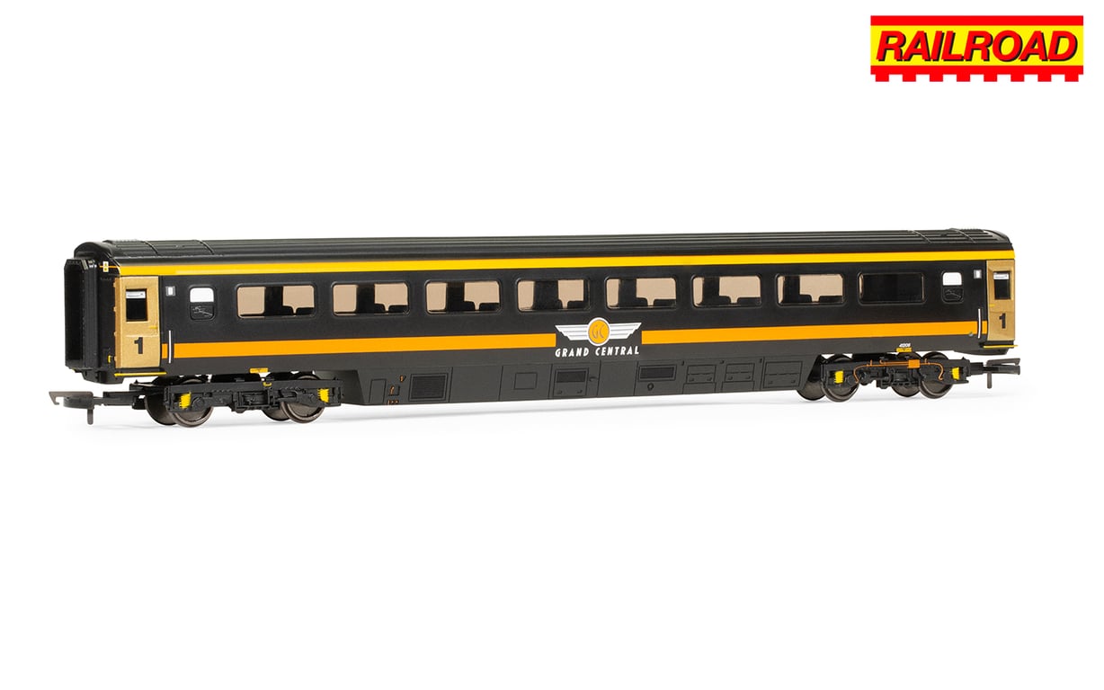 RailRoad Grand Central Rail, Mk3 1st Class Coach, 41206 - Era 10 RailRoad Grand Central Rail, Mk3 1st Class Coach, 41206 - Era 10