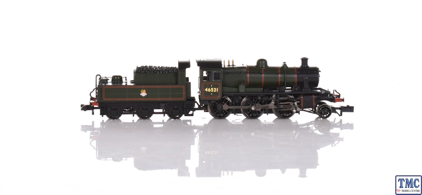 LMS Ivatt 2MT 46521 BR Lined Green Early Emblem LMS Ivatt 2MT 46521 BR Lined Green Early Emblem