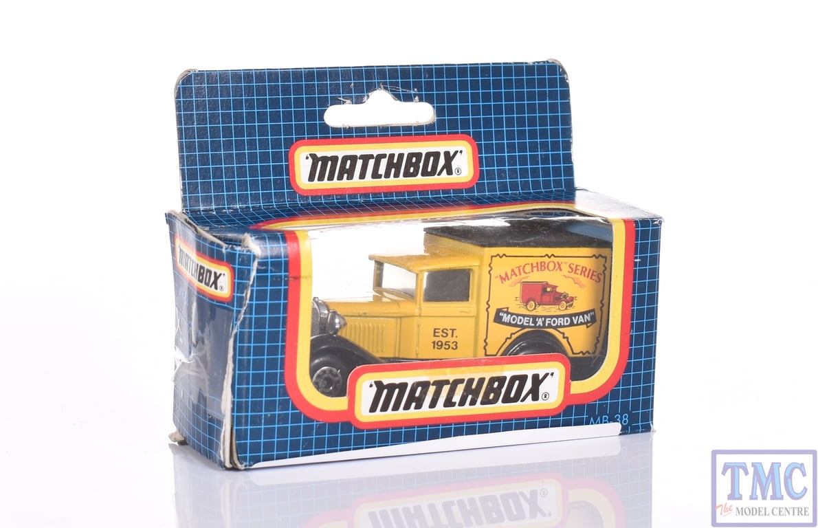 MB38 Matchbow Ford Model A Van Matchbox Series Boxed Pre Owned