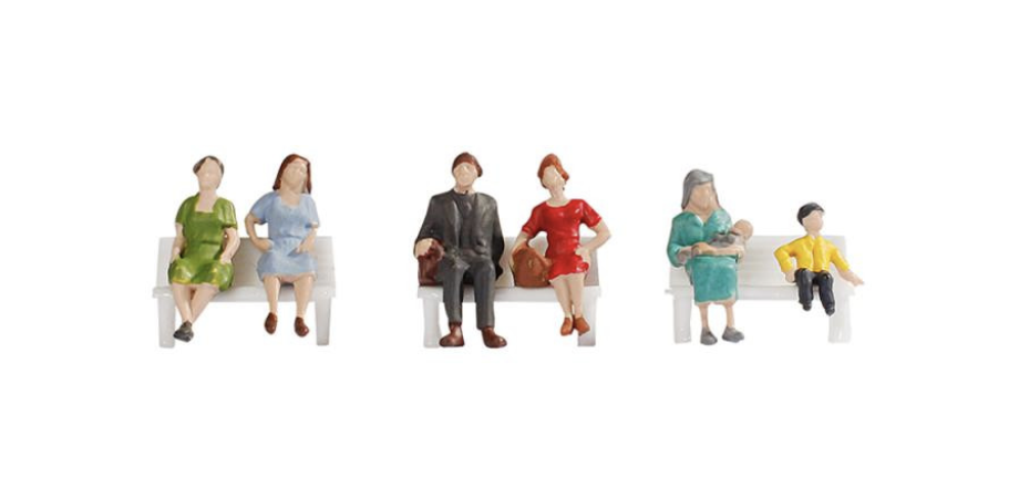 Sitting People (6) Hobby Figure Set Sitting People (6) Hobby Figure Set