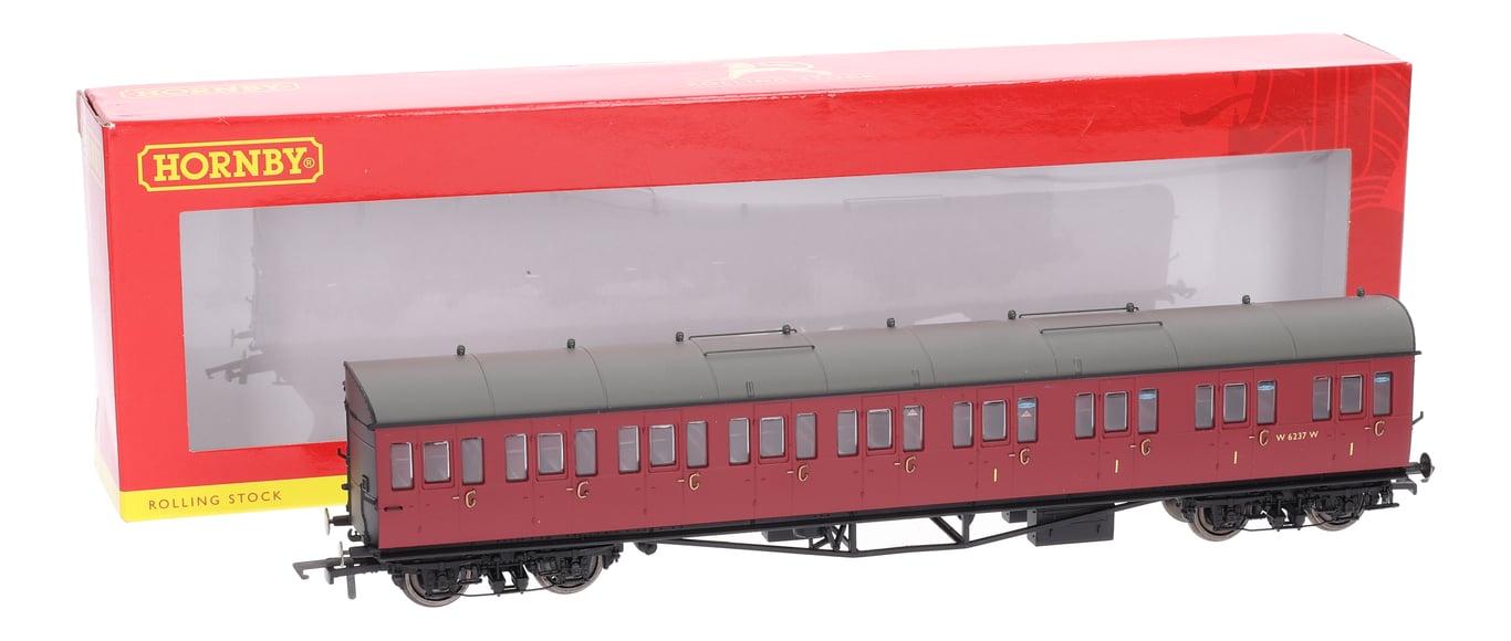 BR, Collett 57' Bow Ended E131 Nine Compartment Composite (Left Hand), W6237W - Era 4 BR, Collett 57' Bow Ended E131 Nine Compartment Composite (Left Hand), W6237W - Era 4